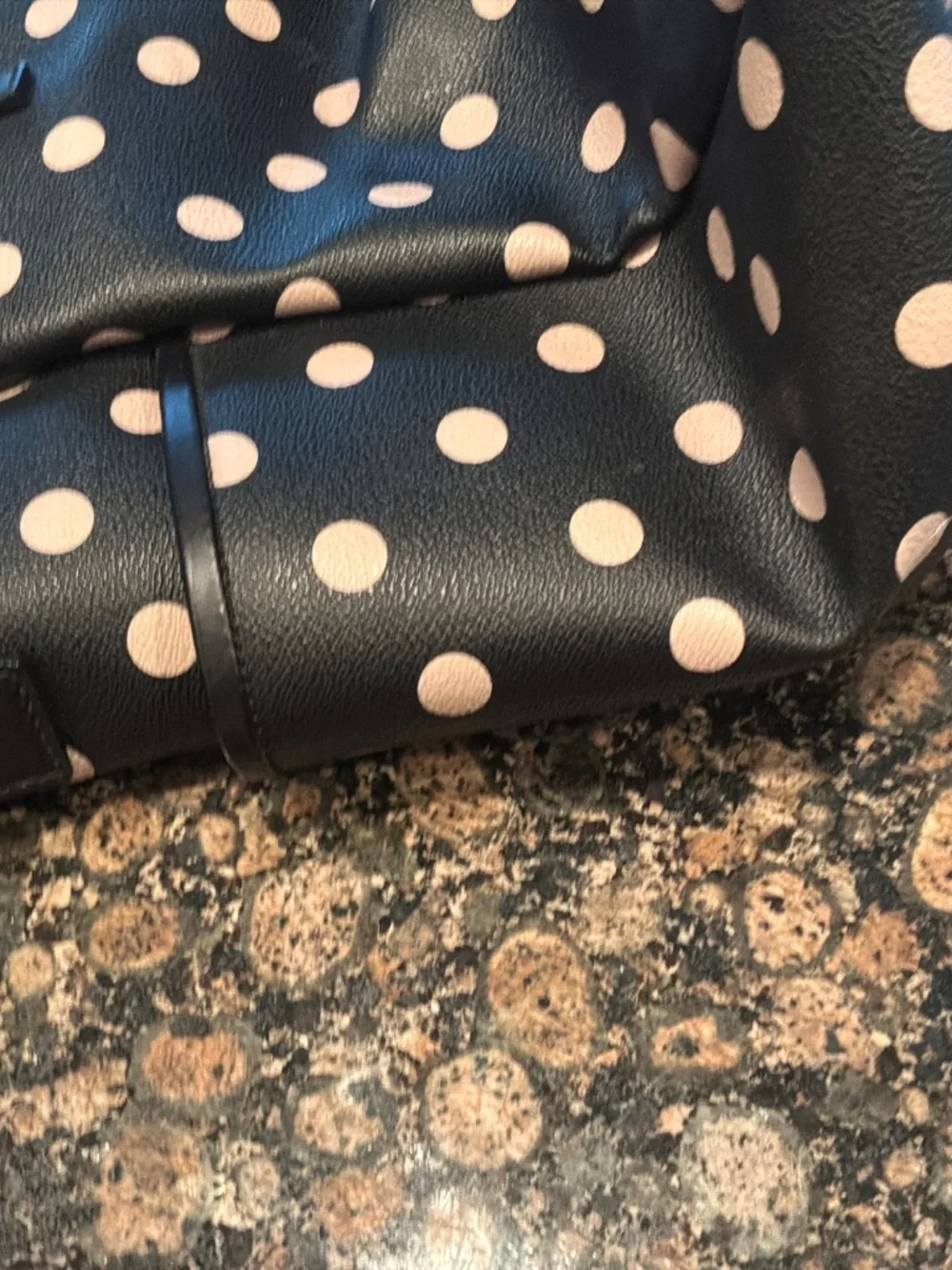 KATE SPADE BLACK/BLUSH  TOTE